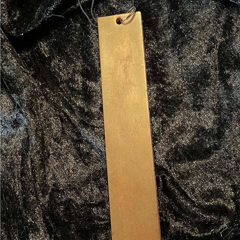 Elegant Gold Metal Bookmark